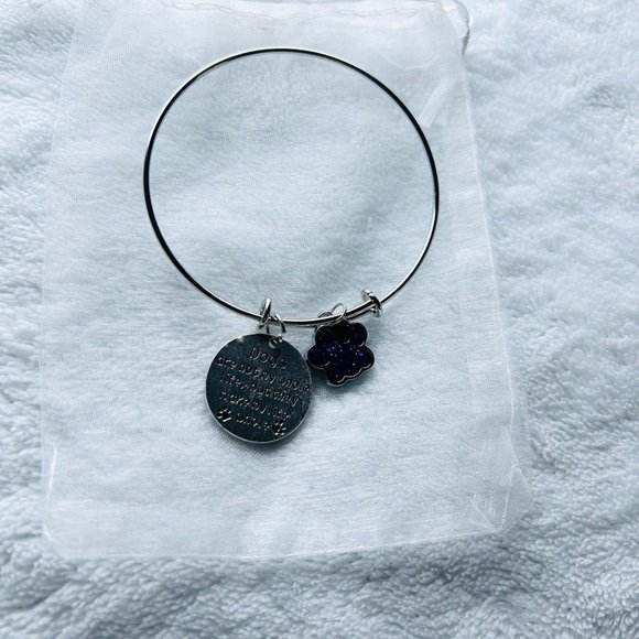 Paw Print Bangle Bracelet - Picture 6 of 6